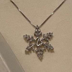 Diamond Snowflake Necklace